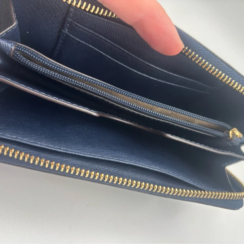 Michael Kors Navy Wristlet Wallet - Picture 8 of 10